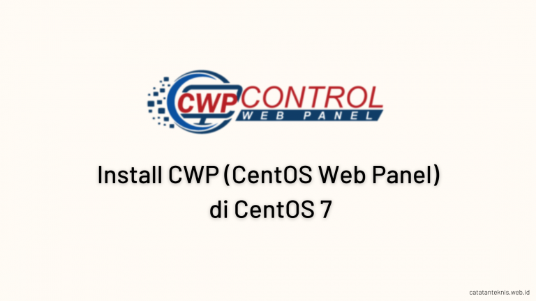 Banner Install CWP di CentOS 7