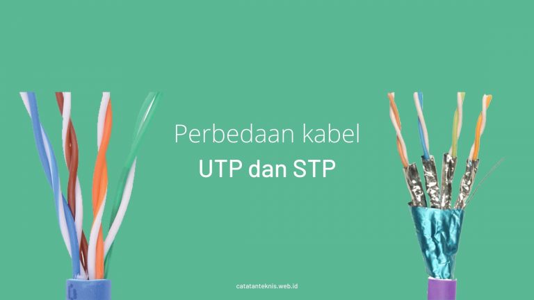 Banner Perbedaan kabel utp dan stp