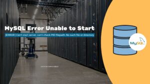 Banner - MySQL Error Unable to Start