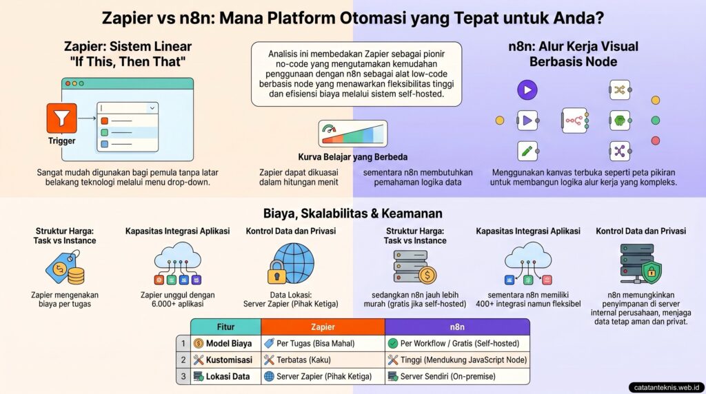 infrografis - n8n vs zapier